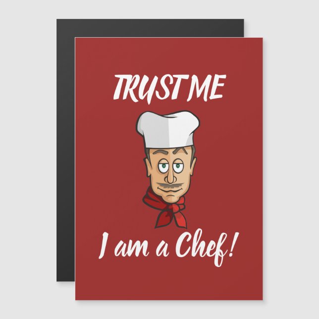 Invitation Magnétique Chef (Devant / Derrière)