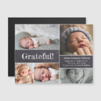 Collage de photo magnétique Grateful bébé naissanc