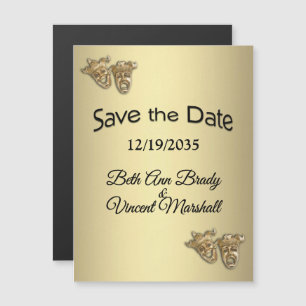 Invitation Magnétique Conception théâtrale Enregistrer la date