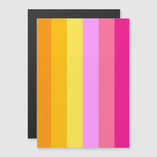 Invitation Magnétique Drapeau de fierté lesbienne (Aube)