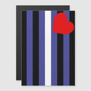 Invitation Magnétique Drapeau de la Fierté en cuir