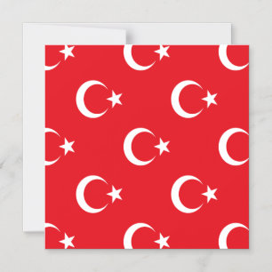 Invitation Magnétique Drapeau de la Turquie