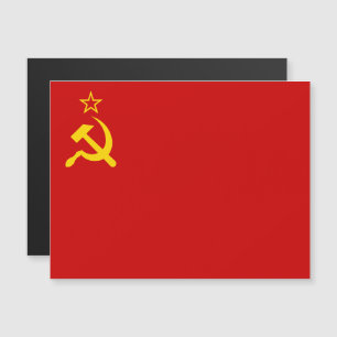 Invitation Magnétique Drapeau de l'Union soviétique, URSS, CCCP, communi