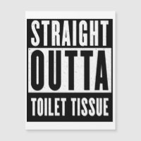Droit devant Toilettes Tissu Drôle Drôle Prepper C