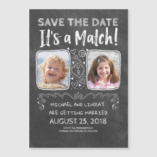 Invitation Magnétique Drôle de sauver la date - C'est un match