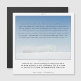 Invitation Magnétique Éphéisans 3:14-21 LES PROMESSES DE DIEU SCRIPIX ma