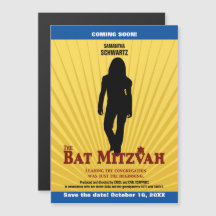 Étoile de cinéma Bat mitzvah Sauvez le bleu jaune