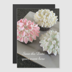 Invitation Magnétique Fancy Cupcakes Event Enregistrer la date