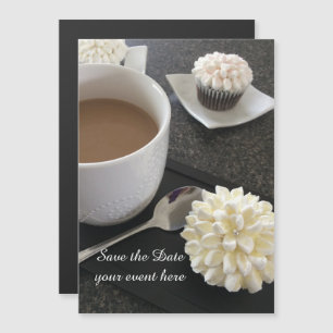 Invitation Magnétique Fancy Cupcakes Event Enregistrer la date