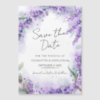 Feuillage de lavande Dusty Mariage d'aquarelle mod