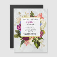 Fleurs aquarelles roses et blanches modernes pour