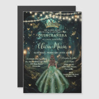 Forêt Enchantée Robe Émeraude Quinceañera