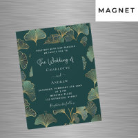 Greenery ginkgo feuille or luxe mariage