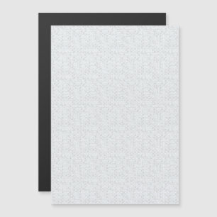 Invitation Magnétique Gris Clair Floral Géométrique Motif Été Moderne