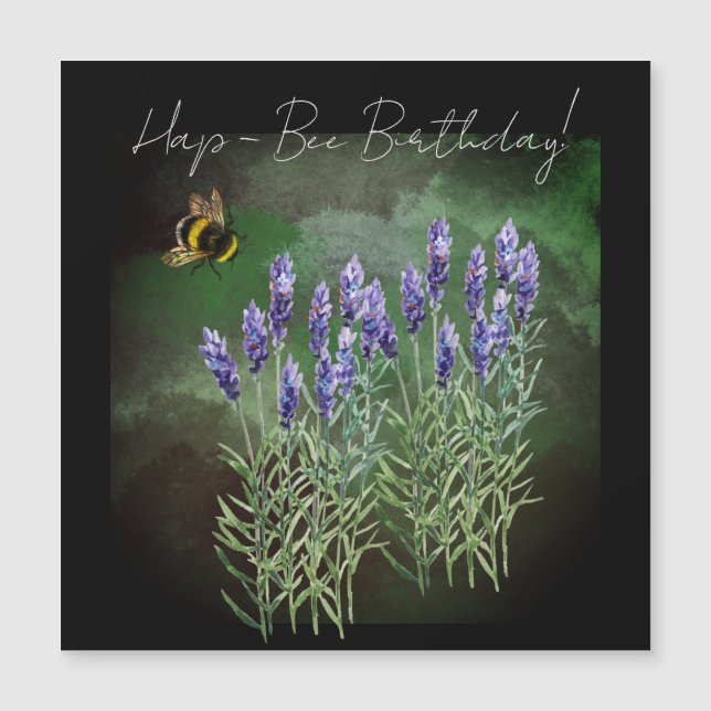 Invitation Magnétique Hap - Anniversaire des abeilles (Devant)