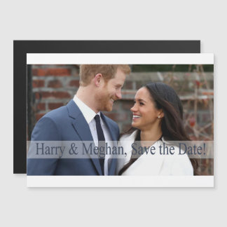 Invitation Magnétique Harry & Meghan, sauvez la date !