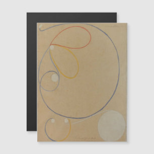 Invitation Magnétique Hilma Af Klint, Seven Point Star No7, Art Abstrait