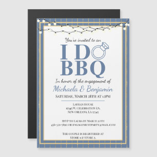 Invitation Magnétique I Do BBQ Engagement Party Couples Douche