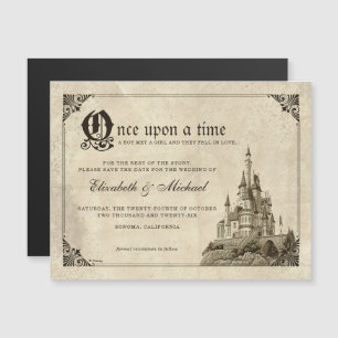Invitation Magnétique Il était une fois Fairy Tale Castle Enregistrer