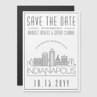 Indianapolis Mariage Stylisé Enregistrer la date