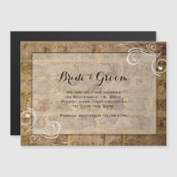 Industrie Chic briques Swirl Wedding Enregistrer l