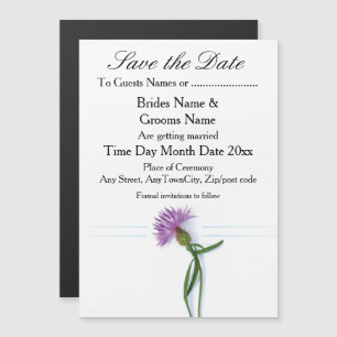 Invitation Magnétique Le traditionnel écossais et le celtique Mariage ch