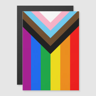 Invitation Magnétique LGBTQ+ Indicateur de fierté de progrès