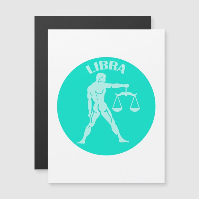 Invitation Magnétique Libra, Zodiac Sign, Horoscope, Astrology (Devant / Derrière)