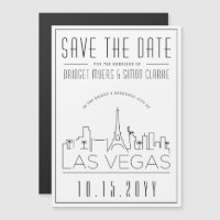 Mariage à Vegas | Silhouette stylisée | Date à ret