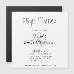 Invitation Magnétique Mariage contemporain ANNIVERSAIRE N'IMPORTE QUEL m