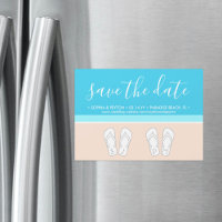 Mariage de plage moderne unique monogramme à sauve