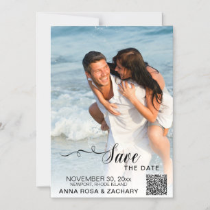 Invitation Magnétique *~* MARIAGE ENREGISTRER LA DATE - Site web QR AR6