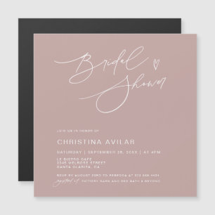 Invitation Magnétique Mariage Minimaliste avec Écriture Manuscrite pour