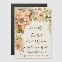 Mariage vintage, Fleurs roses roses, Enregistrer l