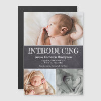 Montage photo multicolore Chalkboard Baby Birth