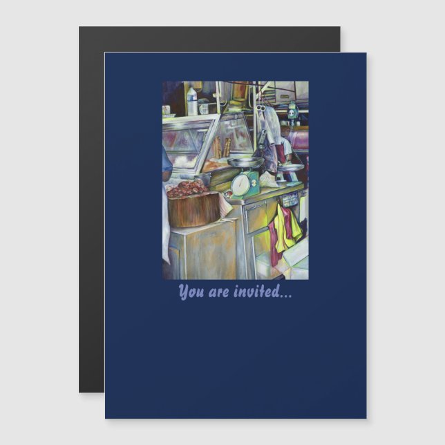 Invitation Magnétique Où est le Fish Head Curry ?Singapour (Devant / Derrière)