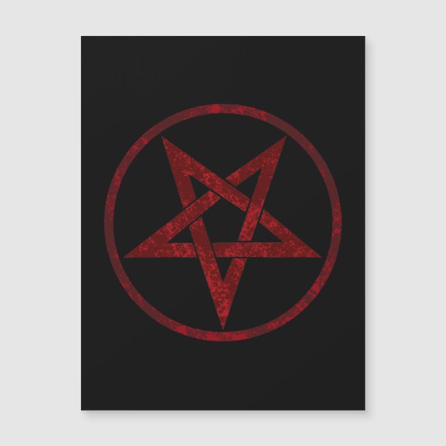 Invitation Magnétique Pentagram Red Devil (Devant)