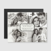 Plaque vintage Classique Quatre Photo Enregistrer 