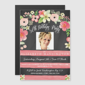 Invitation magnétique pour une fête d'anniversaire
