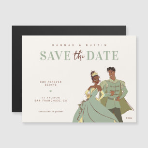 Invitation Magnétique Princesse Tiana et Naveen sauvent la date