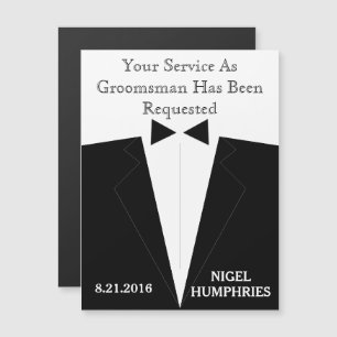 Invitation Magnétique Rappel de témoin ou garçon d'honneur