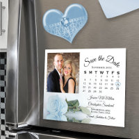 Rose bleu clair Calendrier & Photo Date d'enregist