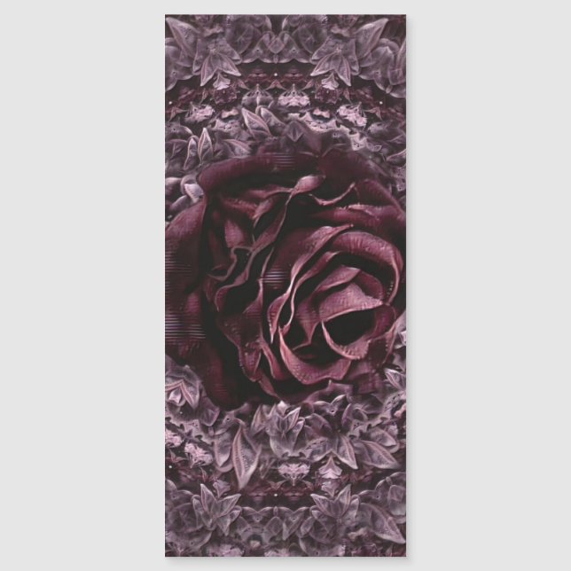 Invitation Magnétique Rose Mandala (Devant)