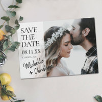 Simple Chic Photo Wedding Enregistrer la date