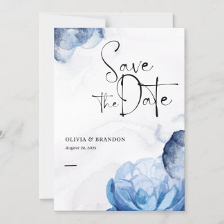 Invitation Magnétique Simple Moderne faire part de date de mariage