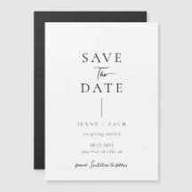 Simple Typographie Moderne Photo Mariage