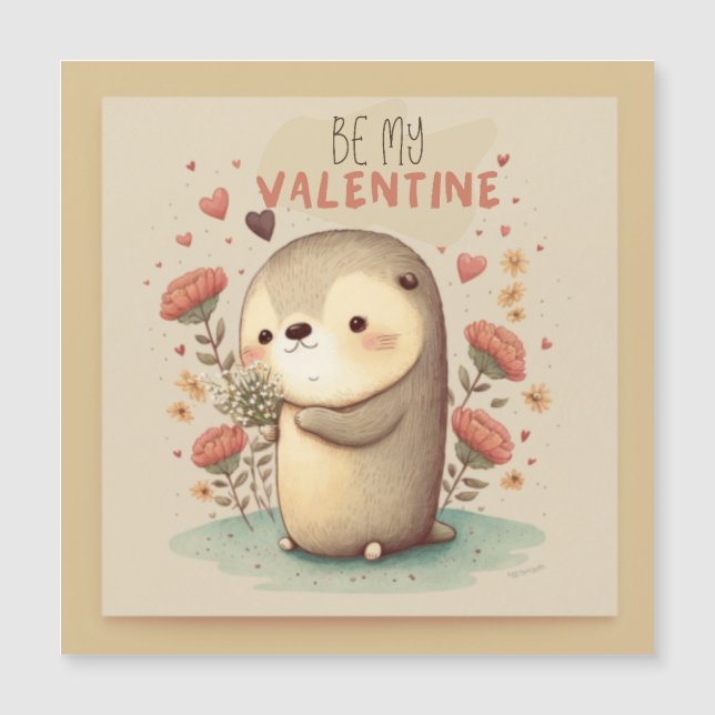 Invitation Magnétique Sois ma Saint Valentin (Devant)