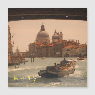 Invitation Magnétique Venise Italie Grand Canal Vintage