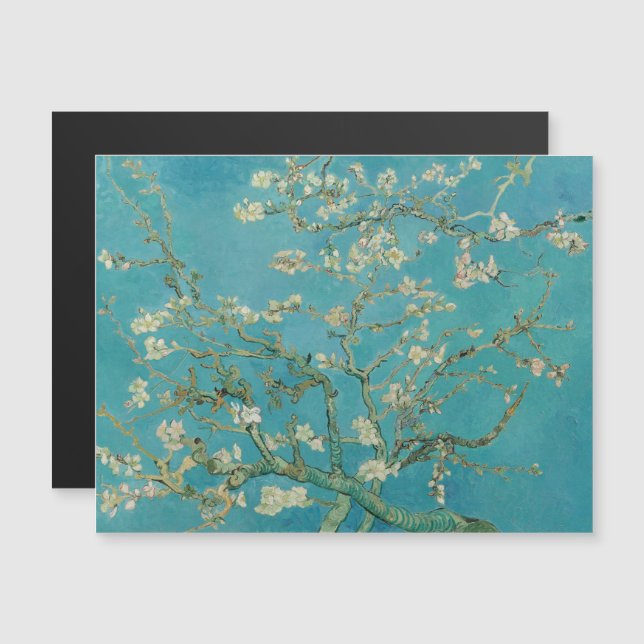 Invitation Magnétique Vincent Van Gogh, Almond Blossom, Amandelbloesem (Devant / Derrière)