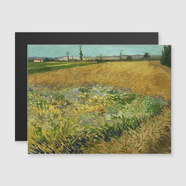 Invitation Magnétique Vincent Van Gogh, Wheatfield, Korenveld (Devant / Derrière)